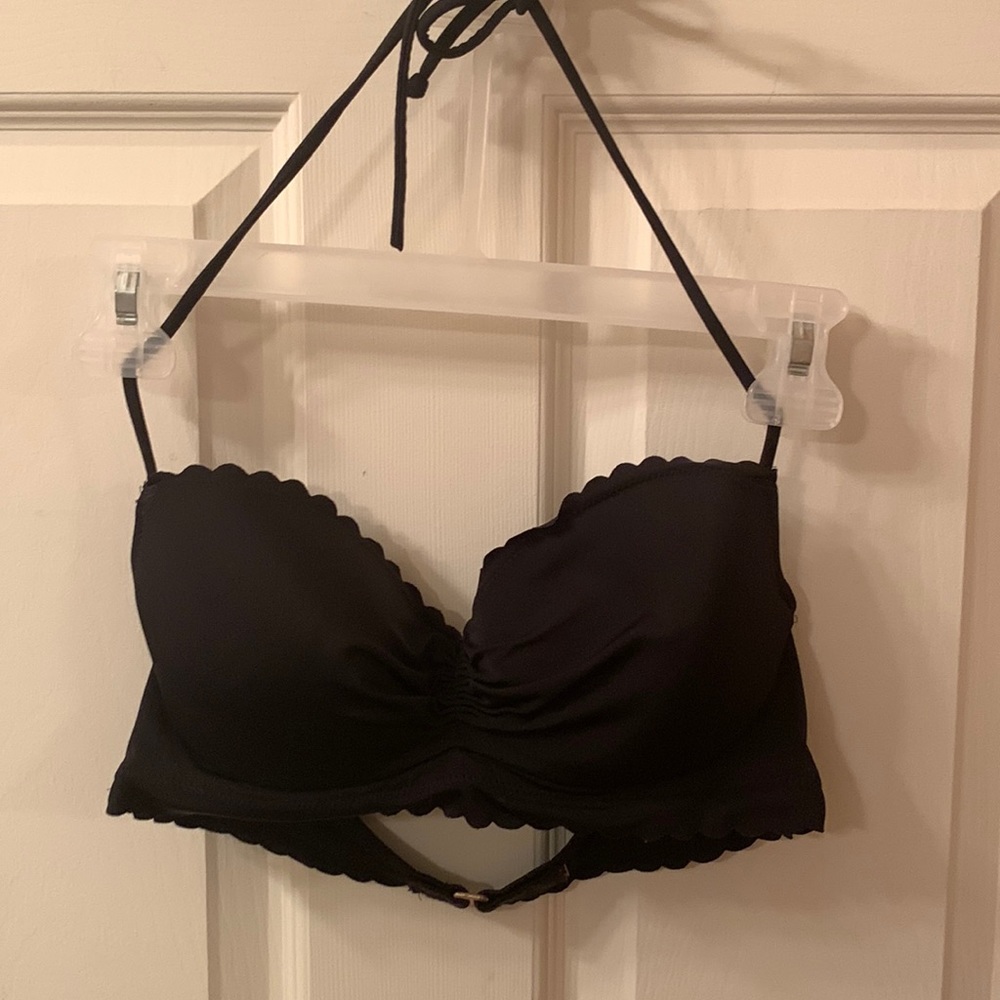 Black Medium Underwire 34C Bikini Top